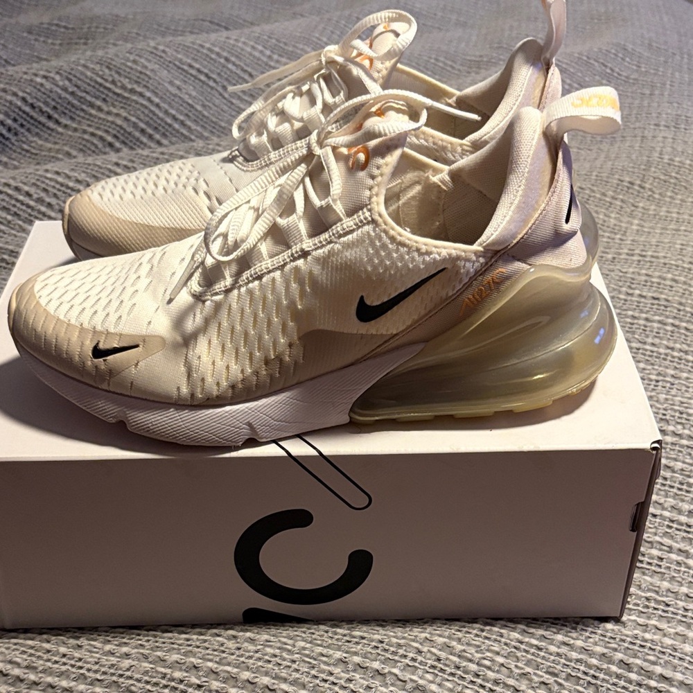 Nike Air Max 270 White and cream Sneakers